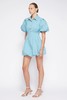 Jonathan Simkhai-CLEO COTTON POPLIN BALLOON PINTUCK MINI DRESS-CELESTE BLUE-乔纳森·希姆凯-女装-蓝色 商品缩略图4