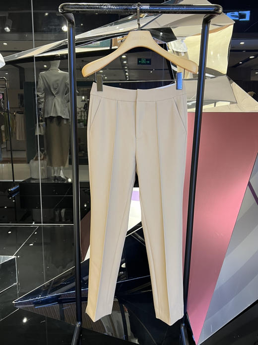 女士9分下脚侧开小衩西裤 商品图0