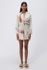 Jonathan Simkhai - ROMA MARBLE SATIN DRAPED FRONT MINI DRESS - SEAFOAM MARBLE-乔纳森·希姆凯-女装-海泡印花 商品缩略图6