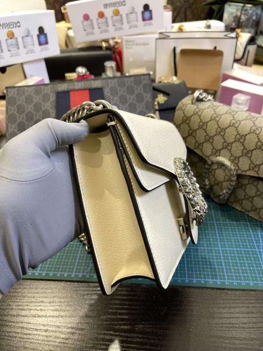 Gucci原厂皮酒神包全皮白色，亏本清，无包装不退换 商品图4