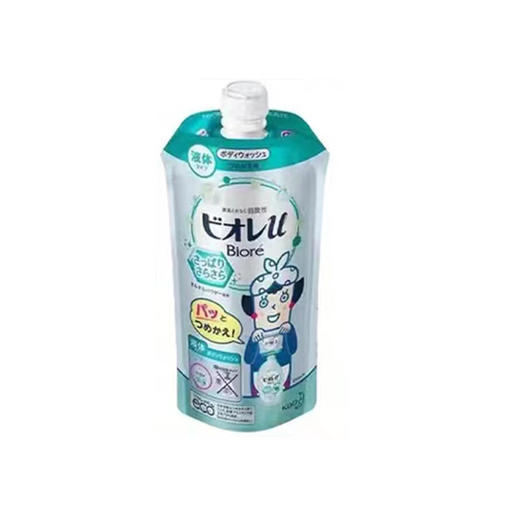 【保税仓】Biore碧柔滋润保湿沐浴露青柠香味替换装340ml/袋 商品图0