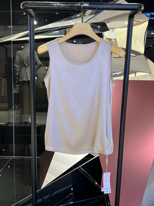 女士圆领真丝背心 商品图1