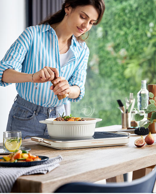 摩飞新款电磁炉家用小型多功能电磁灶炒菜火锅大功率智能电池炉 商品图3