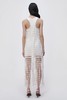 Jonathan Simkhai - Janette Cotton Mesh Midi Dress-Natural-乔纳森·希姆凯-女装-白色 商品缩略图4