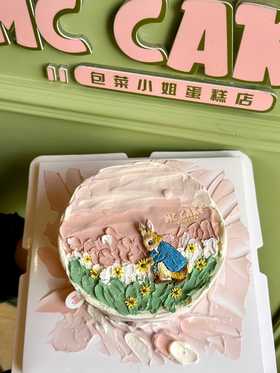 彼得兔手绘蛋糕