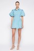 Jonathan Simkhai-CLEO COTTON POPLIN BALLOON PINTUCK MINI DRESS-CELESTE BLUE-乔纳森·希姆凯-女装-蓝色 商品缩略图3