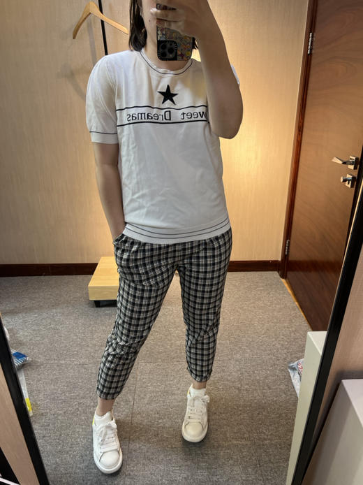 针丝缘大码女装春新款时尚洋气百搭高弹针织衫T恤6335 商品图0