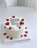 表白蛋糕（文字可食用，微信发表白内容哦） 商品缩略图0
