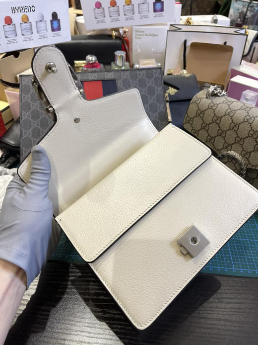 Gucci原厂皮酒神包全皮白色，亏本清，无包装不退换 商品图9