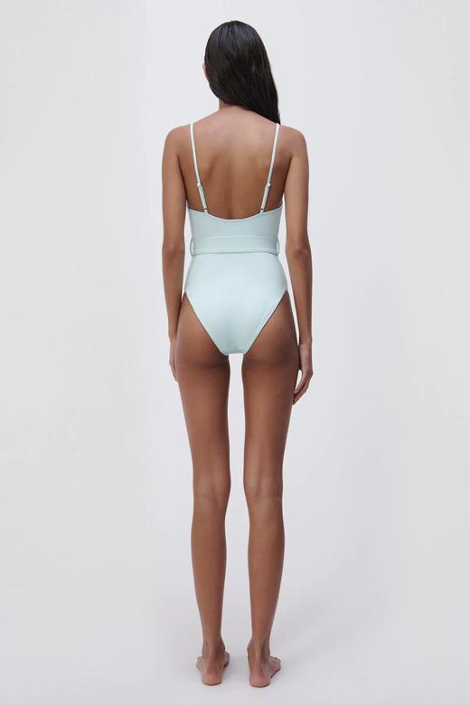 Jonathan Simkhai-Noa Solid Swimwear Bustier One Piece-Seafoam-乔纳森·希姆凯-女装-海泡蓝 商品图4