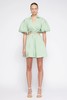 Jonathan Simkhai-AULORA COTTON POPLIN BALLOON SLEEVE MINI DRESS-SPRING GREEN-乔纳森·希姆凯-女装连衣裙-绿色 商品缩略图2