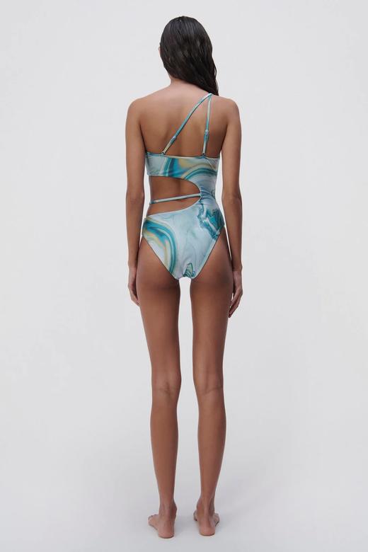 Jonathan Simkhai-Stormi Marble Printed Swimwear Strappy One Piece-Laguna Marble-乔纳森·希姆凯-女装-蓝印花 商品图2