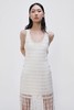Jonathan Simkhai - Janette Cotton Mesh Midi Dress-Natural-乔纳森·希姆凯-女装-白色 商品缩略图5