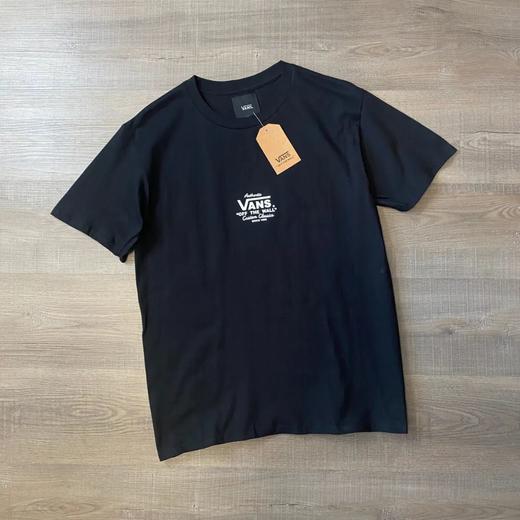 特价VAN元年系列 小标印花圆领短袖T恤 男女情侣款 商品图2