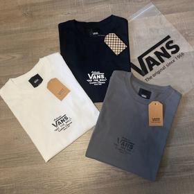 特价VAN元年系列 小标印花圆领短袖T恤 男女情侣款