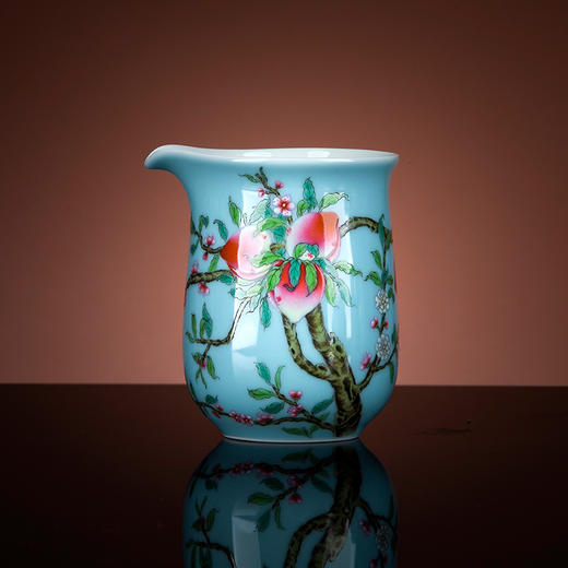 天青粉彩福寿双全10头茶具 商品图4