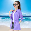 中长款胖MM宽松大码防晒服女轻薄款沙滩外套TR-TL206618 商品缩略图3