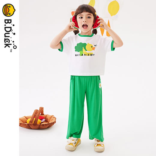 B.Duck小黄鸭童装夏季短袖套装105-150 BF2481002 商品图3