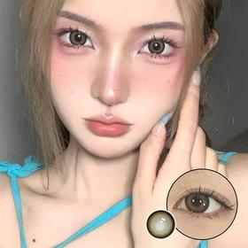 正品年抛  Hushlens系列南瓜麻薯美瞳  直径14.5着色13.8  韩国产