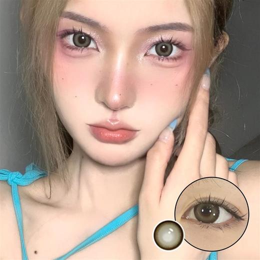 正品年抛  Hushlens系列南瓜麻薯美瞳  直径14.5着色13.8  韩国产 商品图0