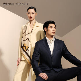 凤凰之家“浪漫不渝”88厘米双面印花真丝大方巾
