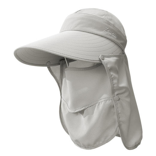 「七色可选！可拆卸款」夏季防晒遮阳帽子 女遮脸户外骑行工具防晒穿搭配饰 商品图4