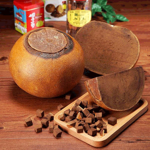 台湾特产金盖标识许益堂柚子参润喉陈皮八仙果干120g 商品图2
