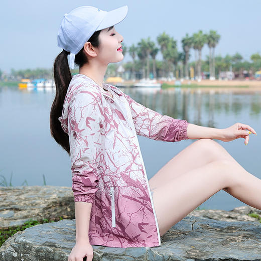 春夏衣女迷彩透气单层薄款速干外套，男户外登山皮肤运动风衣TR-XX5583 商品图5