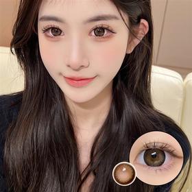 正品年抛 Leenscolor系列方糖高光棕美瞳 直径14.5着色14.0 韩国