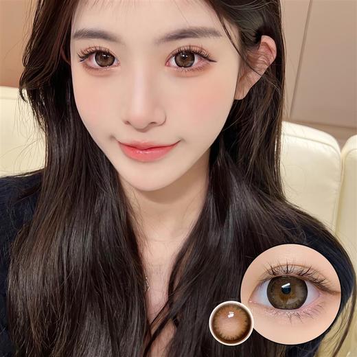 正品年抛 Leenscolor系列方糖高光棕美瞳 直径14.5着色14.0 韩国 商品图0