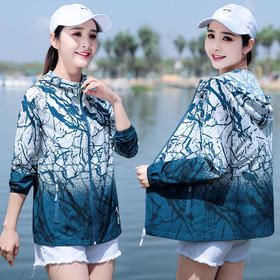 春夏衣女迷彩透气单层薄款速干外套，男户外登山皮肤运动风衣TR-XX5583