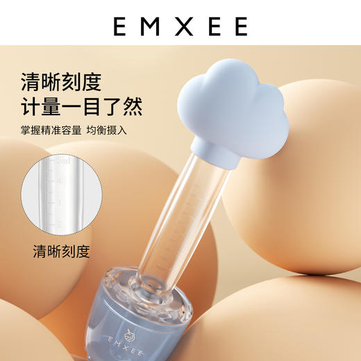 【母婴用品】嫚熙云朵滴管喂药器婴儿防呛液态硅胶婴儿喂水神器喂药神器滴管式 商品图4