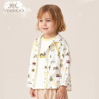 英氏儿童外套防晒衣防紫外线男童连帽短款外套春夏款YRWGJ1P240A 商品图0