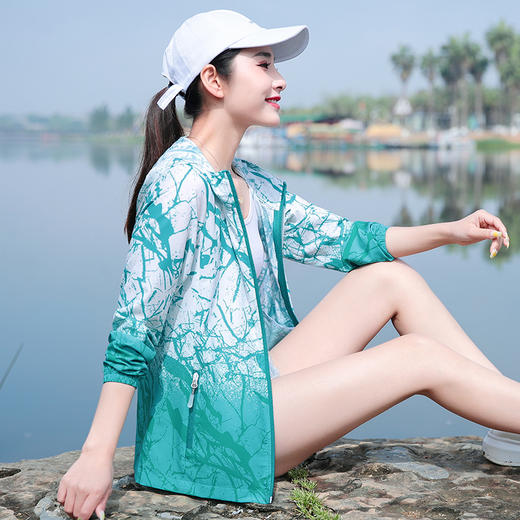 春夏衣女迷彩透气单层薄款速干外套，男户外登山皮肤运动风衣TR-XX5583 商品图7