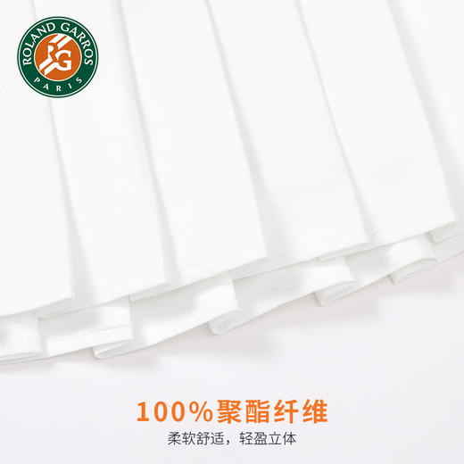 罗兰加洛斯法网新款女童半身裙网球裙儿童白色透气运动大童百褶裙 商品图4
