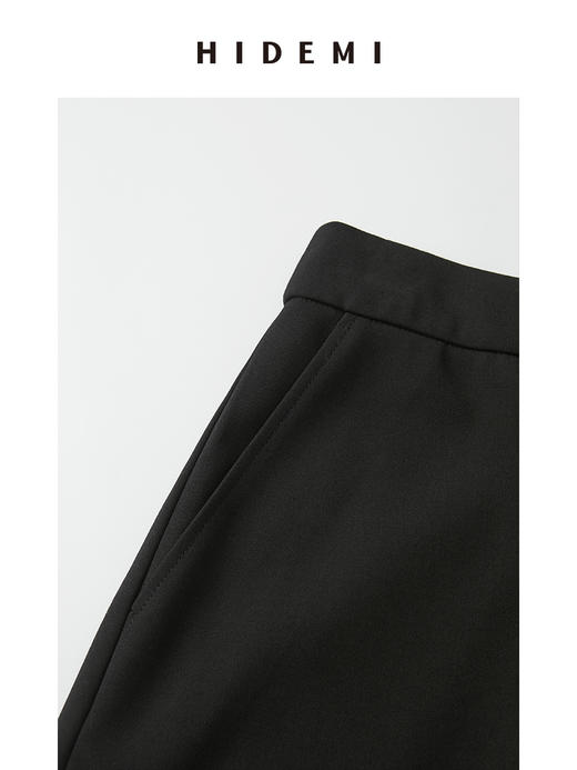 HIDEMI 黑白拼接双面极简设计感宽腿短裤 商品图3