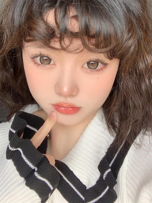 正品年抛 Leenscolor系列方糖高光棕美瞳 直径14.5着色14.0 韩国 商品图9