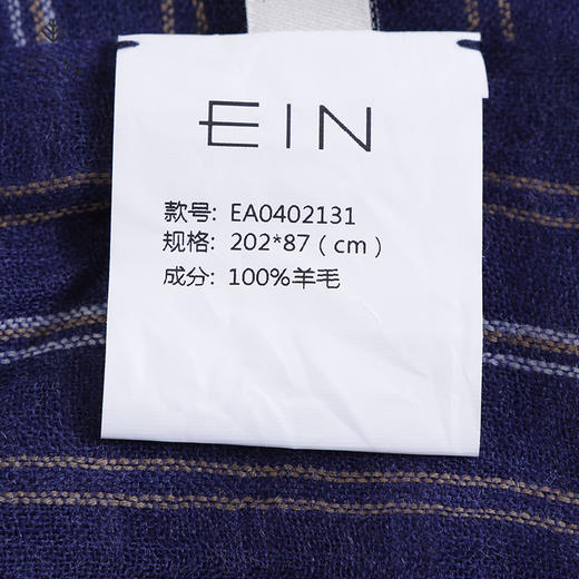 EIN条纹100%羊毛围巾EA0402131 商品图2