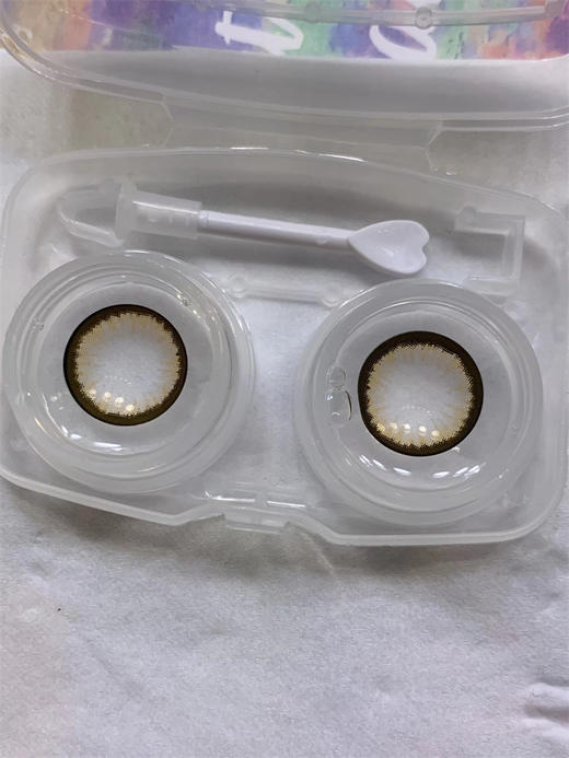 正品大直径年抛 Sheepcon元气乳酪棕美瞳 直径14.5着色14.4韩国产 商品图3