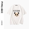PINLI品立春季新款男士熊猫植绒纯棉圆领短袖T恤BG231111015 商品缩略图4