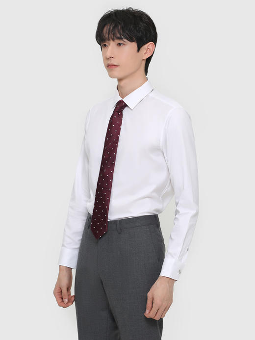 callisto白色全棉意式领衬衫  SRSTL001C 商品图1