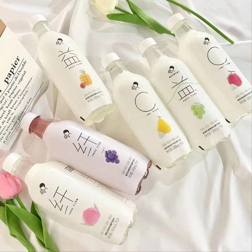 喜茶无糖气泡水海盐荔枝味500ml 商品图1