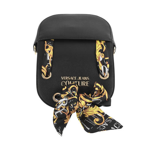 【现货超惠秒】Versace 女士 标志丝巾绑带链条单肩包 11384 商品图4