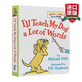 我教狗狗很多词 英文原版 I'll Teach My Dog a Lot of Words 苏斯博士 启蒙纸板书撕不烂单词汇学习100个单词