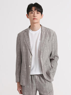 callisto卡其铜氨混纺休闲便西套装 SSFJK179C