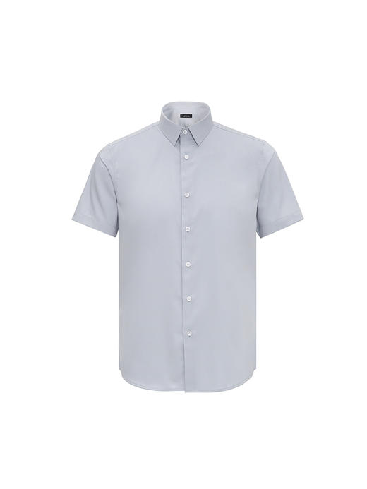 callisto灰色弹力混纺短袖衬衫  SRSTS001T 商品图3