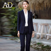 AD高级感女总裁西装套装气质藏青色工装商务律师职业装西服套裤 商品缩略图2