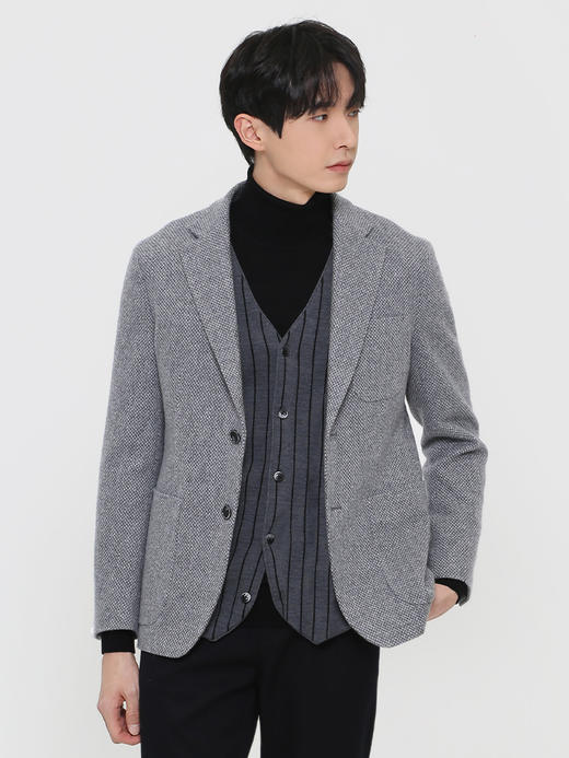 callisto浅灰山羊绒混纺便西 FRFJK146H GY 商品图0