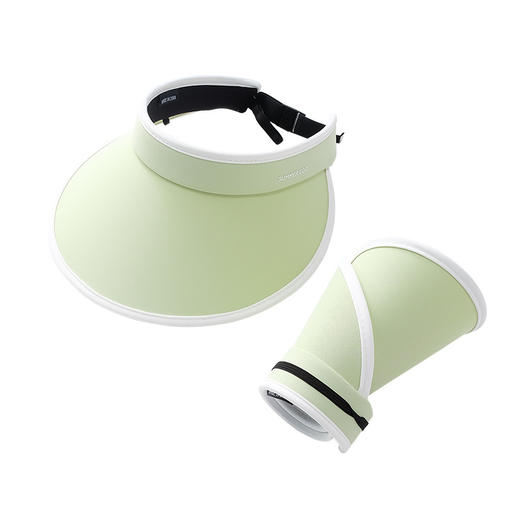 「6款配色！可折叠款」夏季新款冰丝防晒可折叠遮阳空顶帽 时尚户外休闲骑车大帽檐太阳帽配饰 商品图4