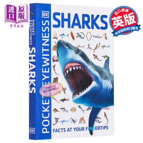 预售 【中商原版】DK目击者口袋系列 鲨鱼	Pocket Eyewitness Sharks 英文原版 DK百科 多方位了解鲨鱼